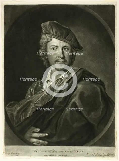 Johann Kupetzky, 1737. Creator: Bernhard Vogel.