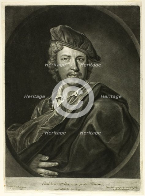 Johann Kupetzky, 1737. Creator: Bernhard Vogel.