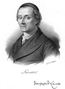 Johann Kaspar Lavater, Swiss physiognomist and theologian, c1830. Artist: Delpech