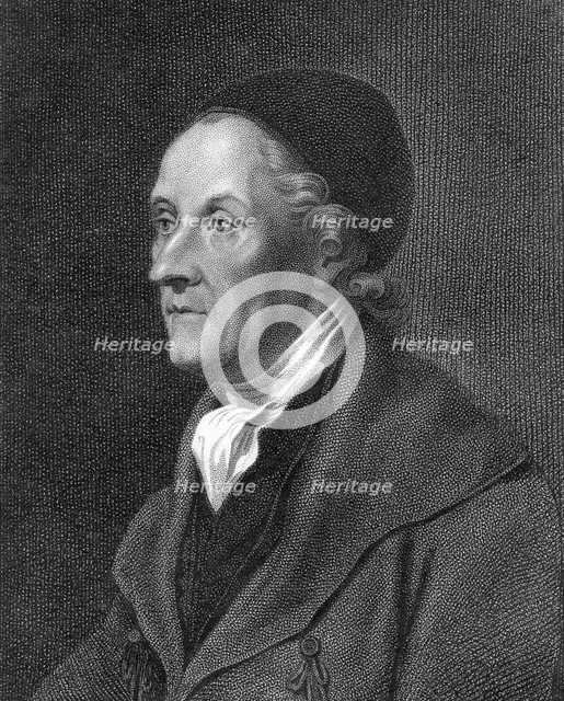 Johann Kaspar Lavater, Swiss physiognomist and theologian, early 19th century.  Creator: Unknown.