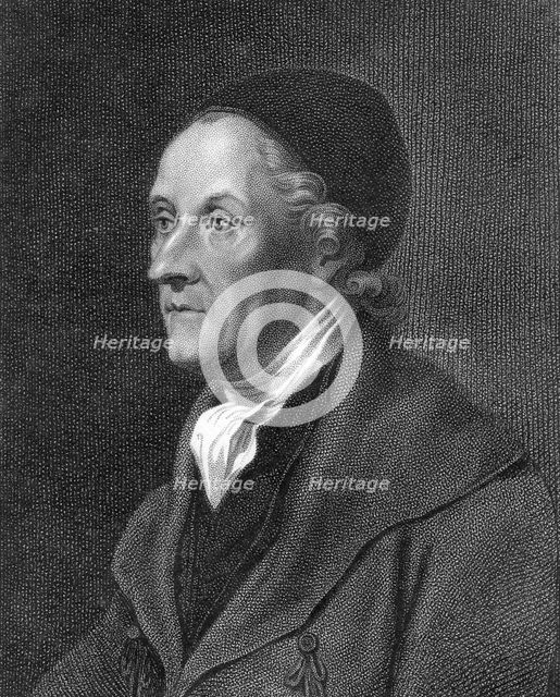 Johann Kaspar Lavater, Swiss physiognomist and theologian, early 19th century.  Creator: Unknown.