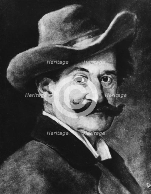 Johann Strauss the Younger, 19th century Austrian composer.  Creator: Unknown.