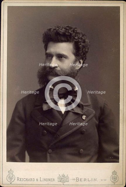 Johann Strauss the Younger, Austrian composer, 19th century. Artist: Reichard & Lindner