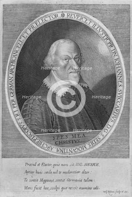 Johann Schweikhard von Kronberg (1553-1626), Archbishop-Elector of Mainz from 1604 to 1626, c1626. Artist: Wolfgang Kilian.