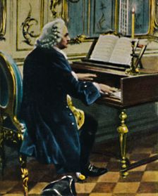 Johann Sebastian Bach 1685-1750. - Ausichnitt aus dem Gemälde von Carl Röhling 1934. Creator: Unknown