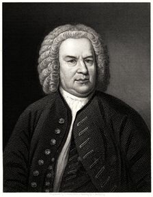 Johann Sebastian Bach 19th century. Artist: C Cook
