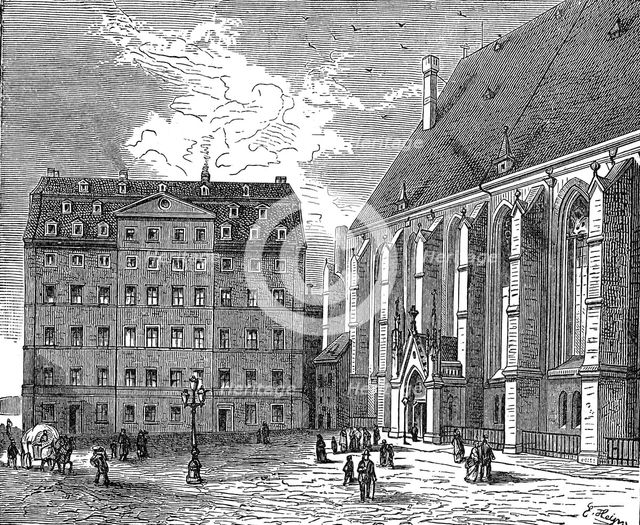 Johann Sebastian Bach's house, Leipzig, Germany, c1890. Artist: Unknown