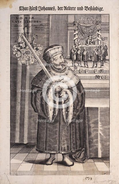 Johann the Steadfast (1468-1532), Elector of Saxony, c. 1710. Creator: Marchand, Johann Christian (1680-1711).