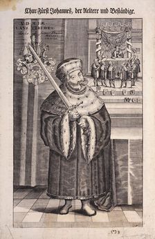 Johann the Steadfast (1468-1532), Elector of Saxony, c. 1710. Creator: Marchand, Johann Christian (1680-1711)