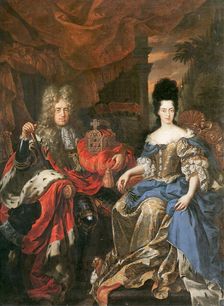 Johann Wilhelm II, Elector Palatine and Duchess Anna Maria Luisa de Medici, 1708. Artist: Douven, Jan Frans van (1656-1727)