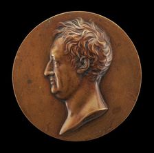 Johann Wolfgang von Goethe, 1749-1832 [obverse], 1809. Creator: Leonhard Posch