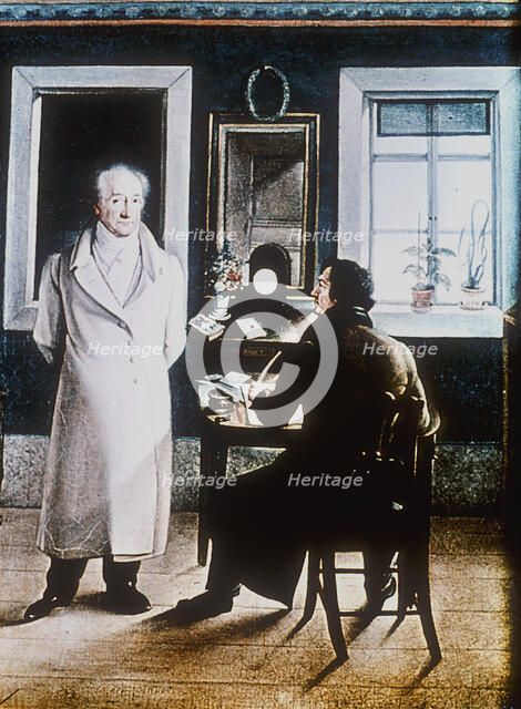 Johann Wolfgang von Goethe, 19th century. Artist: JJ Scheller