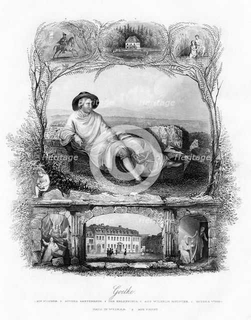 Johann Wolfgang von Goethe, German poet, dramatist and scientist, 19th century. Artist: Unknown