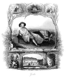 Johann Wolfgang von Goethe, German poet, dramatist and scientist, 19th century