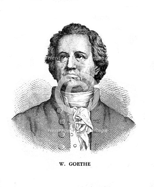 Johann Wolfgang von Goethe, German poet, dramatist and scientist, 19th century. Artist: Unknown