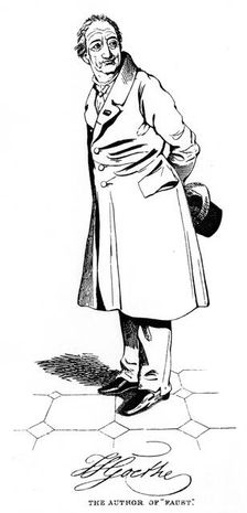 Johann Wolfgang von Goethe, German poet, dramatist and scientist, c1830