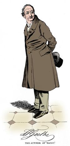 Johann Wolfgang von Goethe, German poet, dramatist and scientist, c1830