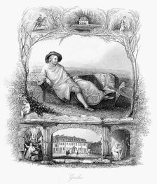 Johann Wolfgang von Goethe, German poet, dramatist and scientist, c1860