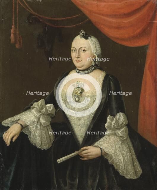 Johanna van Rijswijk (b. 1715), Wife of Jan Hendrik van Rijswijk, 1754. Creator: Isaac Lodewijk La Fargue.