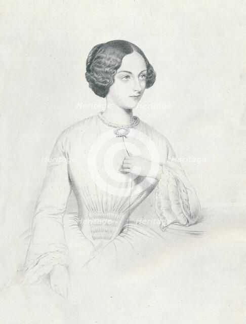 'Johanna Wagner', 1852. Artist: Richard James Lane.