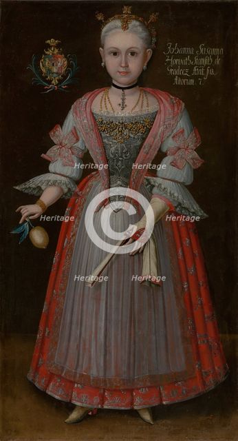 Johanna Zuzanna Horváthová aged seven, c1750. Creator: Ján Gottlieb Kramer.