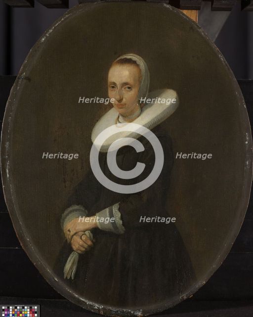 Johanna Bardoel (d after 1667). Wife of Gerard van der Schalcke, 1644. Creator: Gerard Terborch II.