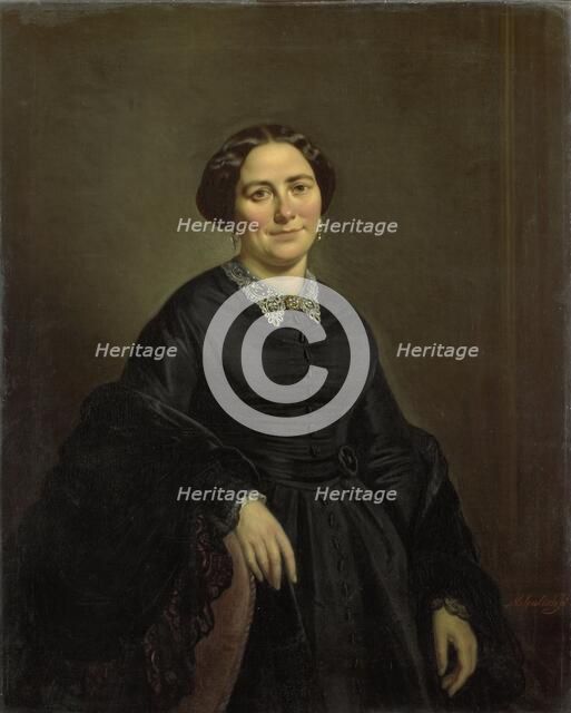 Johanna Christina Beelenkamp (1820-90). Wife of Cornelis Outshoorn, 1850-1870. Creator: Moritz Calisch.