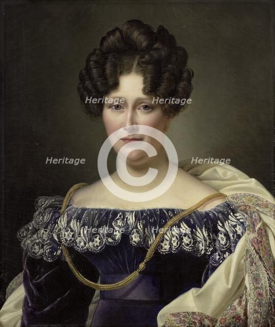 Johanna Henriette Engelen (1789-1878), second Wife of Daniel Francis Schas, 1826. Creator: Alexandre-Jean Dubois-Drahonet.