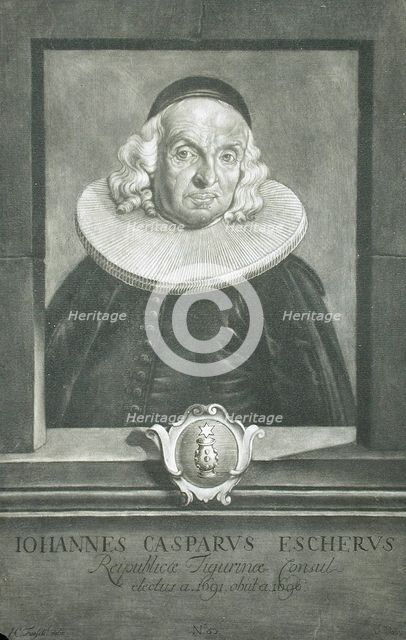 Johannes Casparus Escherus, c1756. Creator: Sebastian Walch.