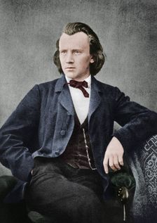 Johannes Brahms (1833-1897), German composer and pianist, c1866