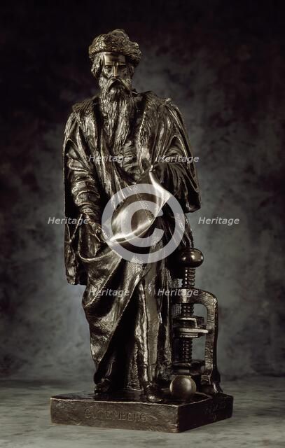 Johannes Gutenberg, 1839. Creator: Pierre-Jean David d'Angers.