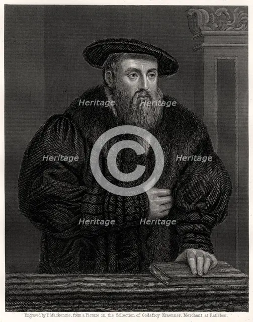 Johannes Kepler, German astronomer, (19th century). Artist: F Mackenzie