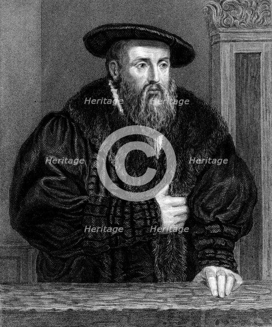 Johannes Kepler, German astronomer, early 17th century, (c1835).  Creator: Unknown.