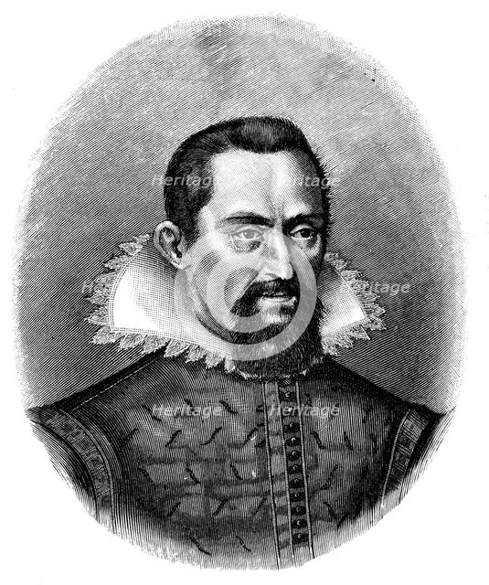 Johannes Kepler, German astronomer, early 17th century, (c1903).  Creator: Unknown.
