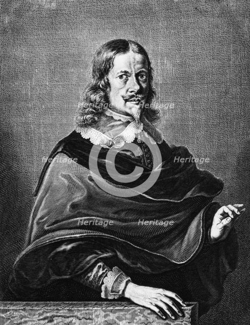 Johannes Hevelius, German astronomer, 1673. Creator: Unknown.