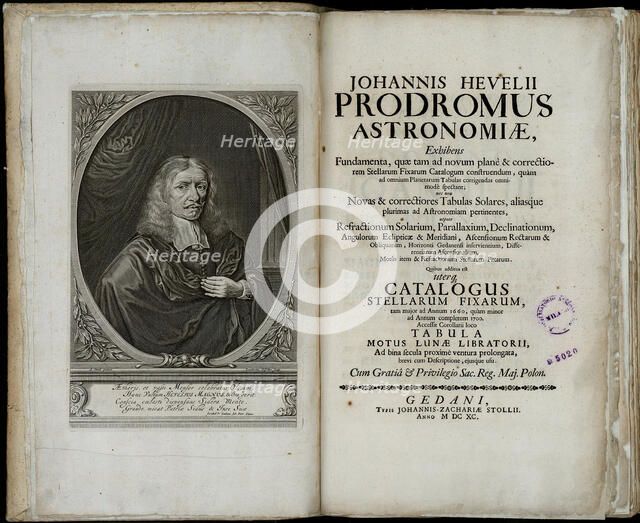 Johannes Hevelius, Prodromus astronomiae, 1690. Artist: Hevelius, Johannes (1611-1687)