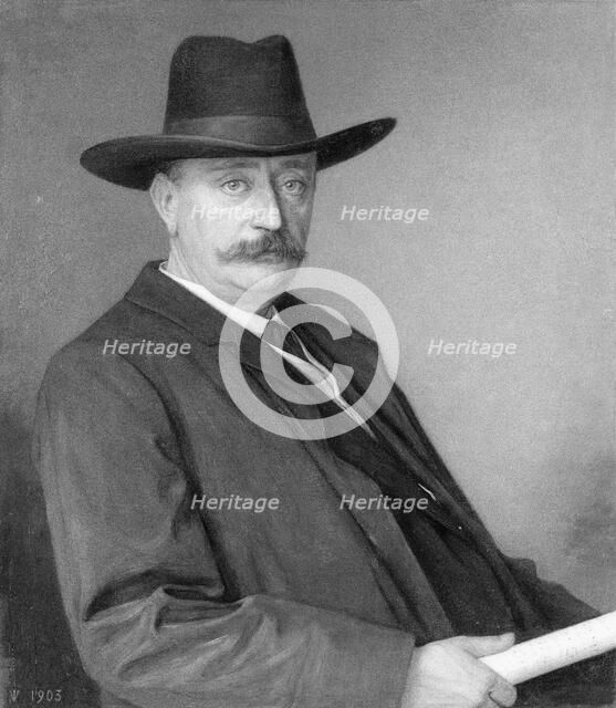 Johannes Martinus Messchaert (1857-1922), singer and singing teacher, 1903.  Creator: Jan Veth.