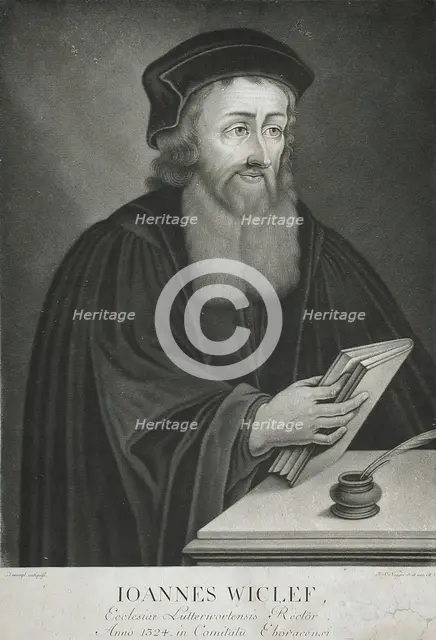 Johannes Wiclef, 18th century. Creator: Johann Simon Negges.