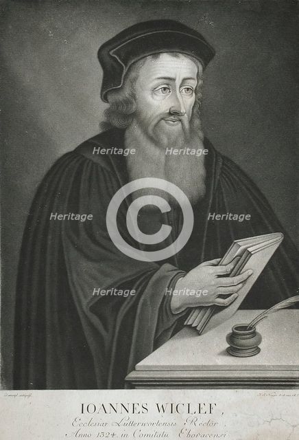 Johannes Wiclef, 18th century. Creator: Johann Simon Negges.