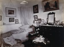 Johannesburg Hospital, South Africa: bed and sitting room, possibly staff quarters, c1905. Creator: Unknown