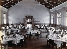 Johannesburg Hospital, South Africa: dining area, c1905. Creator: Unknown