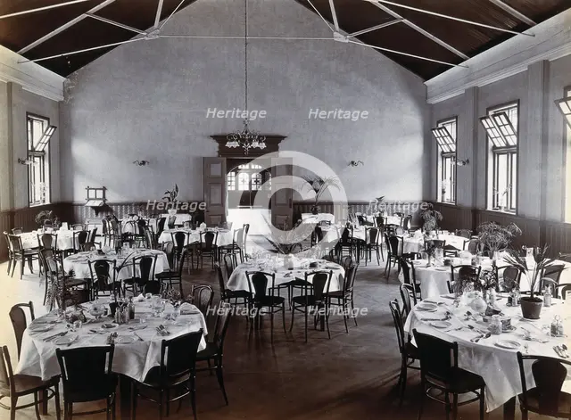 Johannesburg Hospital, South Africa: dining area, c1905. Creator: Unknown.