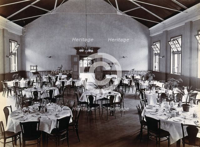 Johannesburg Hospital, South Africa: dining area, c1905. Creator: Unknown.