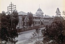 Johannesburg Hospital, South Africa: long two-storey building, possibly divided into wards, c1905. Creator: Unknown