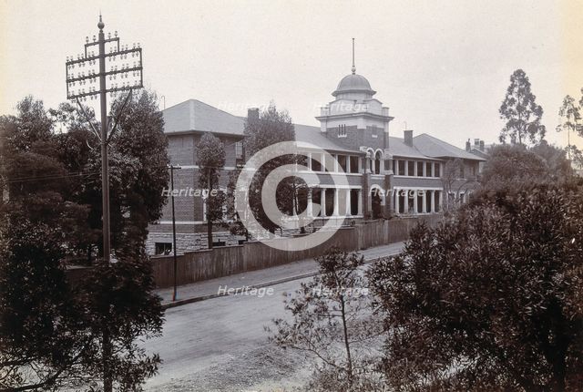Johannesburg Hospital, South Africa: long two-storey building, possibly divided into wards, c1905. Creator: Unknown.