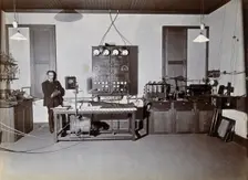 Johannesburg Hospital, South Africa: male patient, possibly being x-rayed, c1905. Creator: Unknown