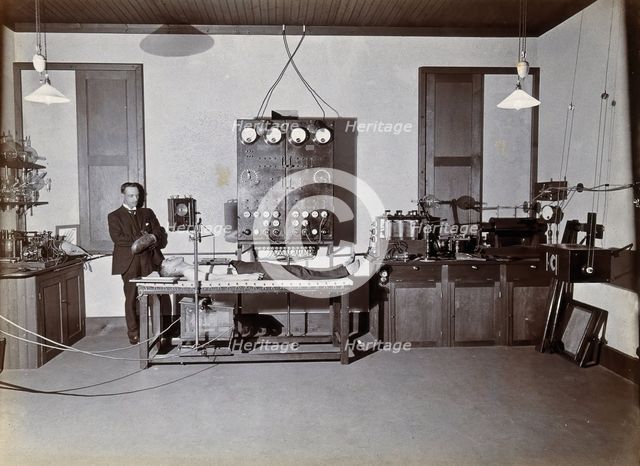 Johannesburg Hospital, South Africa: male patient, possibly being x-rayed, c1905. Creator: Unknown.