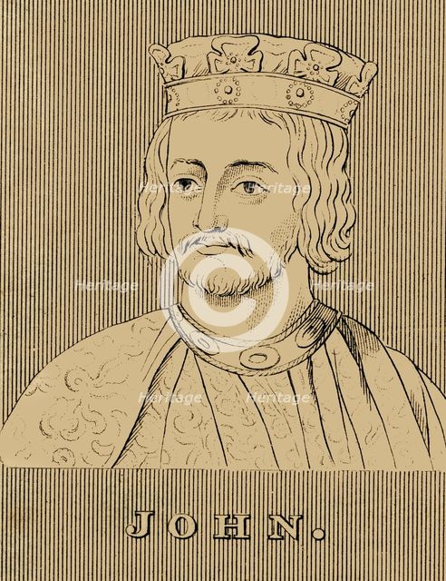 'John', (1166-1216), 1830. Creator: Unknown.