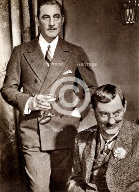 John (1882-1942) and Lionel (1878-1954) Barrymore, American stage and screen actors. Artist: Unknown