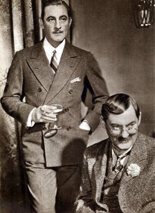 John (1882-1942) and Lionel (1878-1954) Barrymore, American stage and screen actors